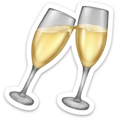 2025 New Years Eve Champagne sticker