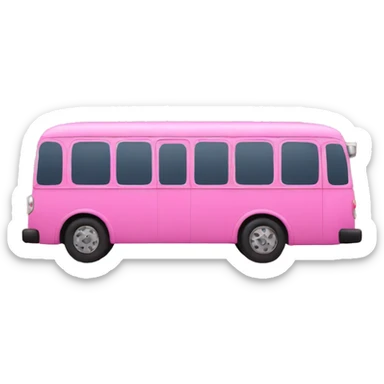 pink bus sticker