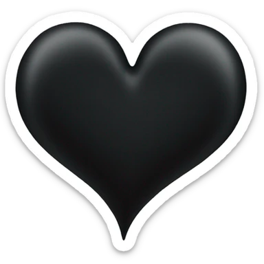 Black Heart  sticker