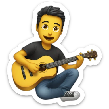 Écoute de la musique sticker