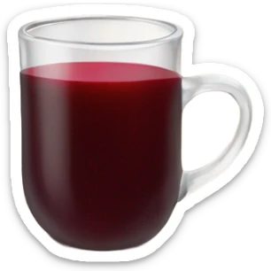 Mulled wine in a mug sticker