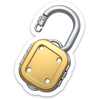 Locking carabiner sticker