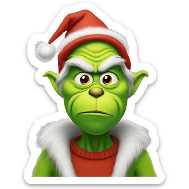 Grinch sticker