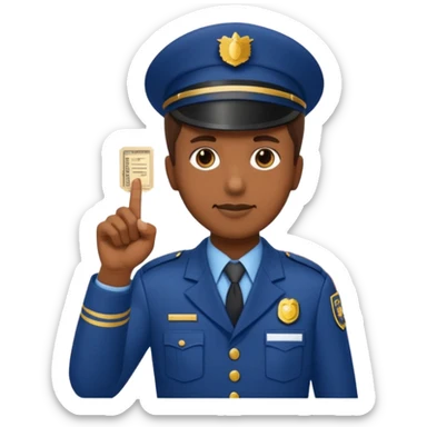 Ticket inspector with punch,Train Crew. sticker