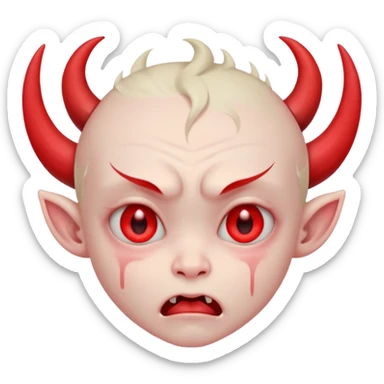 Crybaby cute littile demon  sticker