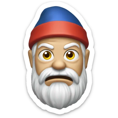 Angry garden gnome sticker