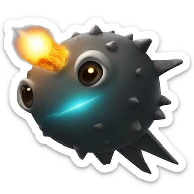 meteor heading for the yucatan dinosaurs sticker