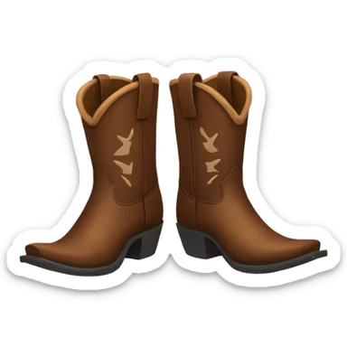 Brown Cowboy Boots sticker