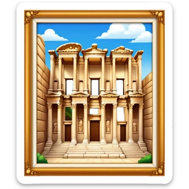 Cinematic Realistic The Library of Celsus Emoji sticker
