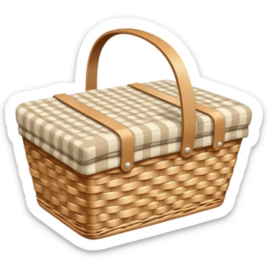 Pale beige picnic sticker