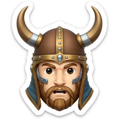 helmet, viking style sticker