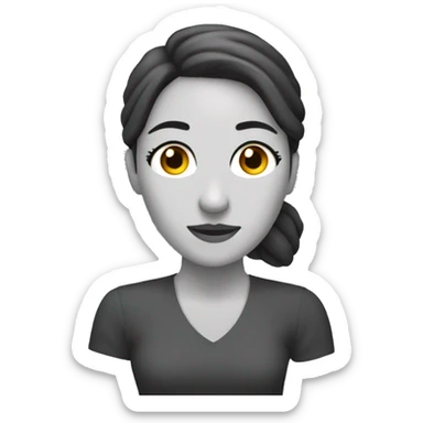 mujer discapacitada haciendo gimmasia artistica  sticker