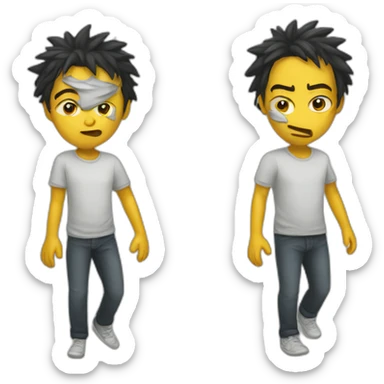 sick and rock sticker