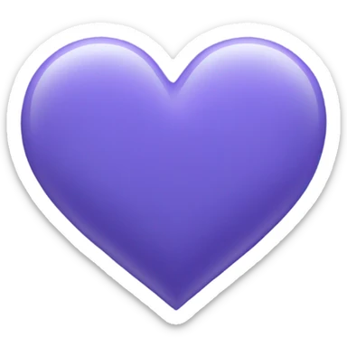 Blueish Purple Heart sticker