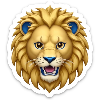 Lion mascot like Okeechobee Christian Academy sticker