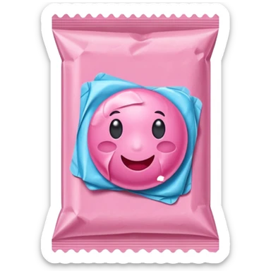 bubble gum packet sticker