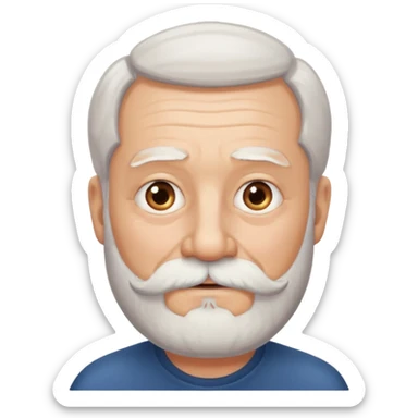 grandfather with a white beard sticker