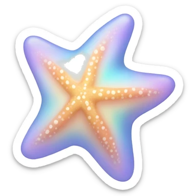 Pastel starfish  sticker