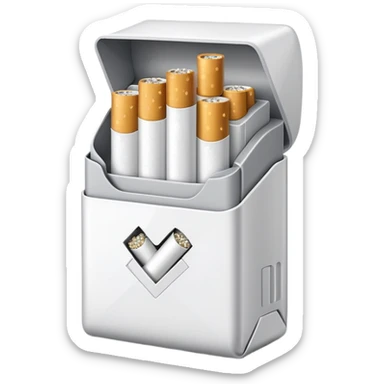 white seven stars grey shining cigaret pack with a few little white  sticker