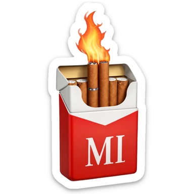 Marlboro cigrate emoji sticker
