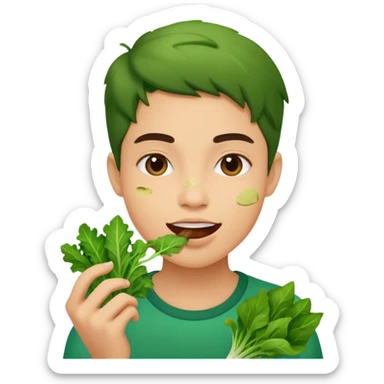 eating greens sticker