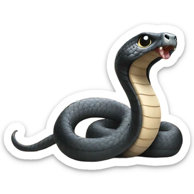 Cobra by a pyramid  sticker