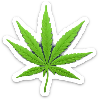 Cannabis bud sticker