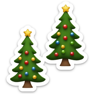 A Scottish themed Christmas tree sticker
