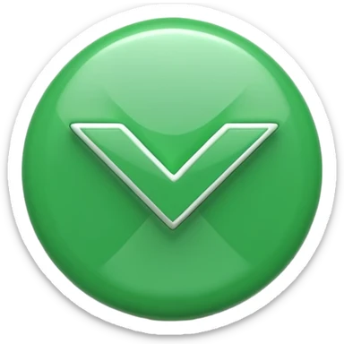 Green check mark sticker