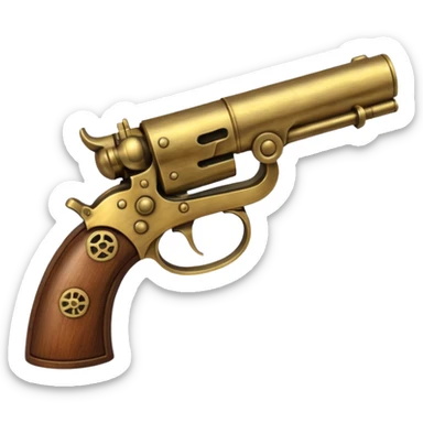 pirate pistol sticker