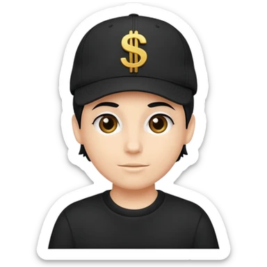 boné com simbolo de $ hype sticker