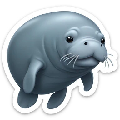 Manatee sticker