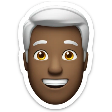 Smiling American Man have a surprised sticker