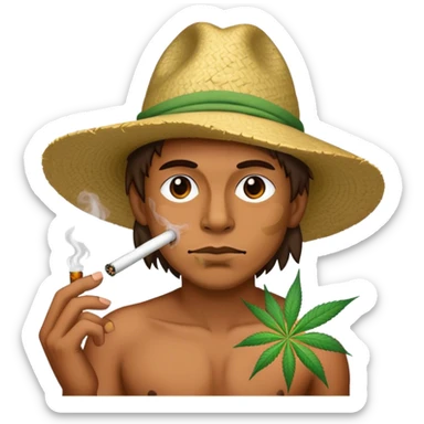a kapipara thats smoking weed sticker