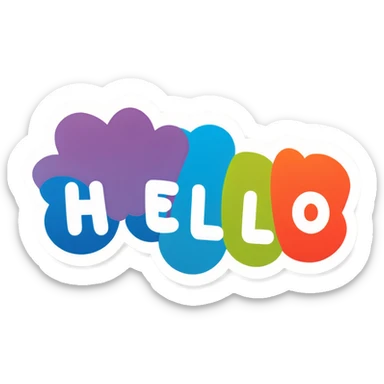 Hello sticker