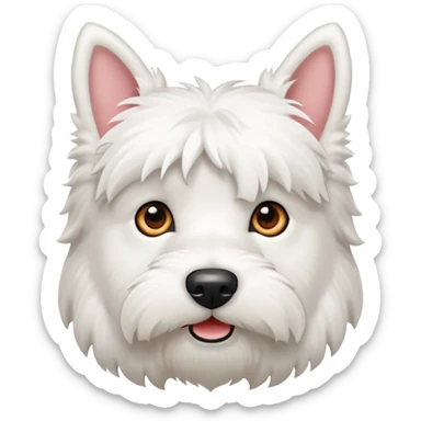 a Westie Dog sticker