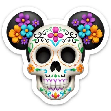 Mickey Mouse día de los muertos  sticker