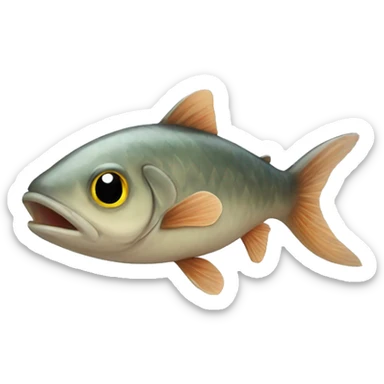 Cat fish sticker