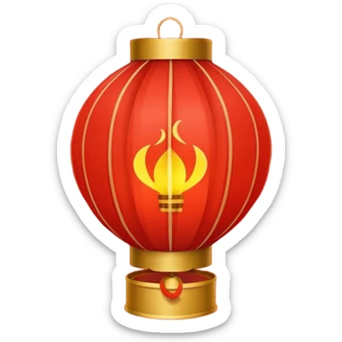 chinese lantern sticker