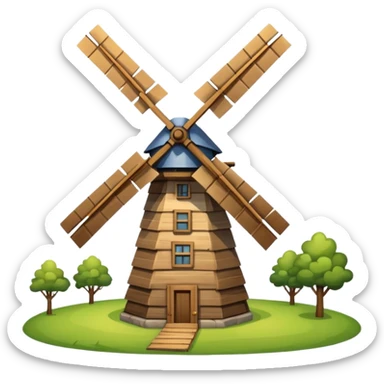 Windmill sticker