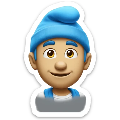 todos smurfs sticker