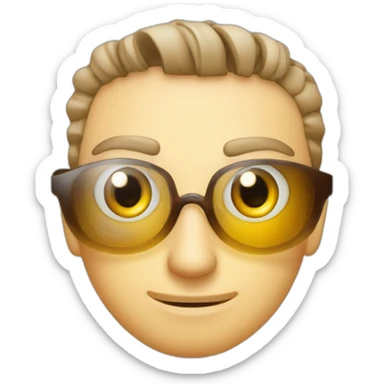 Monsieur bourelly et son oeil de verre sticker