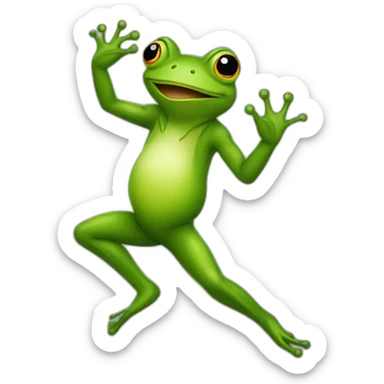 frog dancing sticker