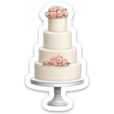 Wedding cake sticker