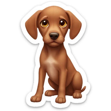 Viszla puppy sticker