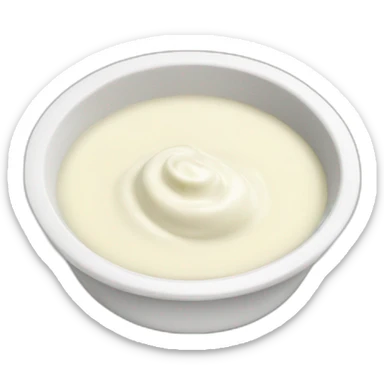 white sauce in a dipping dish sticker