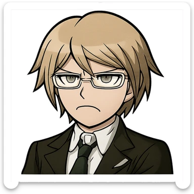 Danganronpa style emoji of Byakuya Togami sticker