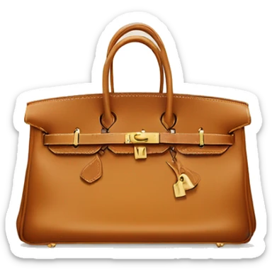 Hermes birkin bag on a luxury baggage sticker