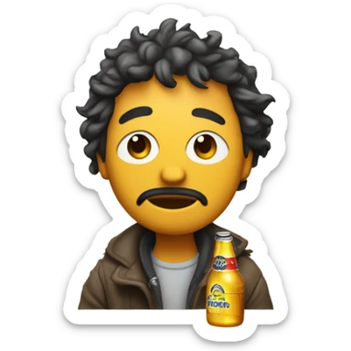 Creep with corona and cigarette sticker