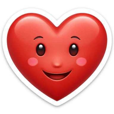Happy heart sticker
